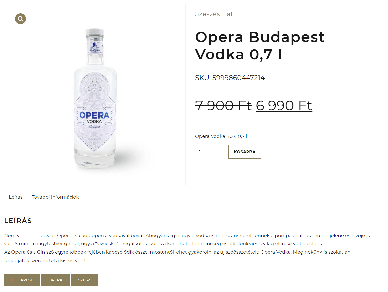 Opera Vodka